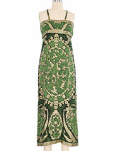 Pauline Trigere Metallic Column Dress Dress arcadeshops.com