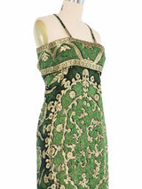 Pauline Trigere Metallic Column Dress Dress arcadeshops.com