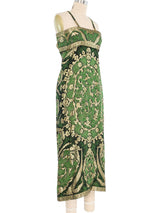 Pauline Trigere Metallic Column Dress Dress arcadeshops.com