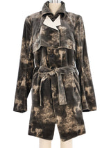 Ann Demeulemeester Tie Dyed Velvet Coat Outerwear arcadeshops.com