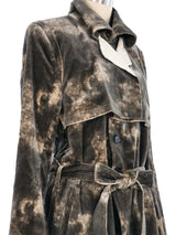 Ann Demeulemeester Tie Dyed Velvet Coat Outerwear arcadeshops.com