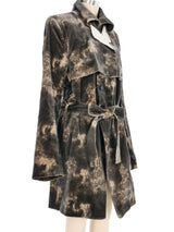 Ann Demeulemeester Tie Dyed Velvet Coat Outerwear arcadeshops.com