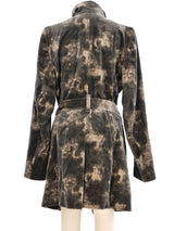 Ann Demeulemeester Tie Dyed Velvet Coat Outerwear arcadeshops.com
