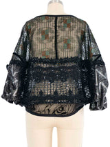 Koos Van Den Akker Metallic Patchwork Top Top arcadeshops.com