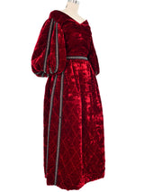 Adolfo Tudor Inspired Velvet Ensemble Suit arcadeshops.com