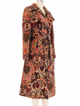 Neiman Marcus Paisley Velvet Coat Outerwear arcadeshops.com