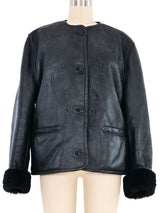 Gucci Shearling Leather Jacket Outerwear arcadeshops.com