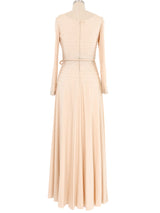 1970s Sequin Accented Jersey Gown Dress arcadeshops.com