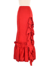 Carolina Herrera Ruffled Evening Skirt Bottom arcadeshops.com