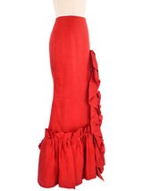 Carolina Herrera Ruffled Evening Skirt Bottom arcadeshops.com