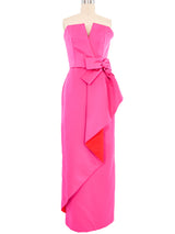 Victor Costa Fuchsia Bustier Gown Dress arcadeshops.com
