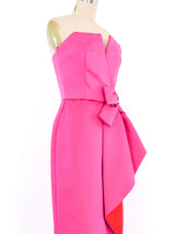 Victor Costa Fuchsia Bustier Gown Dress arcadeshops.com