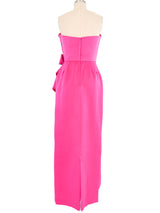 Victor Costa Fuchsia Bustier Gown Dress arcadeshops.com