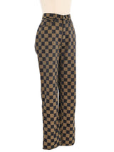 Fendi Checkered Trousers Bottom arcadeshops.com
