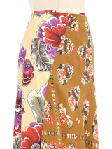 Chloe Printed Silk Skirt Bottom arcadeshops.com