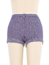 1968 Loris Azzaro Chain Accented Knit Hot Pant Ensemble Suit arcadeshops.com