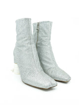 Maison Margiela Silver Glitter Boots, 37 Accessory arcadeshops.com