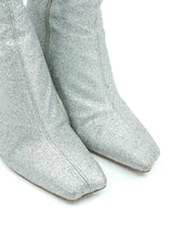 Maison Margiela Silver Glitter Boots, 37 Accessory arcadeshops.com