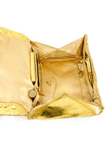 1960s Koret Gold Folding Clutch Accessory arcadeshops.com