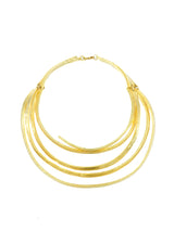 Goldtone Wire Collar Necklace Accessory arcadeshops.com