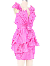 Ungaro Fan Pleated Cocktail Dress Dress arcadeshops.com