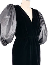 Valentino Velvet Taffeta Sleeve Cocktail Dress Dress arcadeshops.com