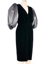 Valentino Velvet Taffeta Sleeve Cocktail Dress Dress arcadeshops.com