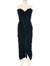 Loris Azzaro Ruched Strapless Dress Dress arcadeshops.com
