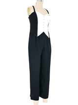 1980s Trompe L'oeil Tuxedo Jumpsuit Jumpsuit arcadeshops.com