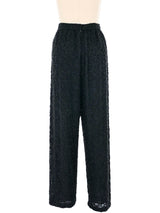 Anne Klein Bead Embellished Silk Trousers Bottom arcadeshops.com