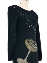 1980s Champagne Coupe Cocktail Dress Dress arcadeshops.com