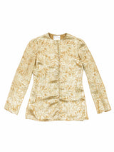 Mary McFadden Gold Brocade Pant Ensemble Suit arcadeshops.com