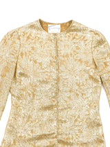 Mary McFadden Gold Brocade Pant Ensemble Suit arcadeshops.com