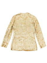 Mary McFadden Gold Brocade Pant Ensemble Suit arcadeshops.com