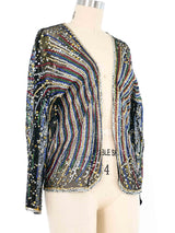 1970s Halston Fireworks Sequin Jacket Jacket arcadeshops.com