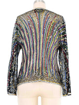 1970s Halston Fireworks Sequin Jacket Jacket arcadeshops.com