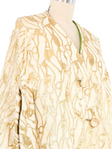 1960s Mr. Blackwell Lurex Brocade Capelet Jacket arcadeshops.com
