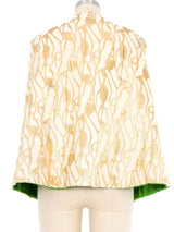 1960s Mr. Blackwell Lurex Brocade Capelet Jacket arcadeshops.com