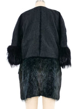 Marni Fur Trimmed Tweed Jacket Jacket arcadeshops.com