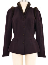 Thierry Mugler Padded Trim Jacket Jacket arcadeshops.com