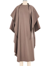 Yeohlee Taupe Wool Cape Jacket arcadeshops.com