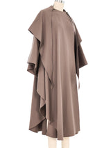 Yeohlee Taupe Wool Cape Jacket arcadeshops.com