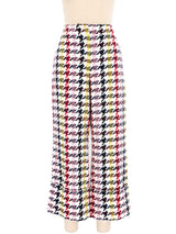Oscar de la Renta Multicolor Houndstooth Trousers Bottom arcadeshops.com