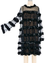 1980s Adele Simpson Paillette Trim Tent Dress Dress arcadeshops.com