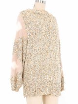 Pastel Chunky Knit Angora Accent Sweater Top arcadeshops.com