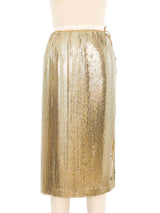 1970s Whiting And Davis Gold Metal Mesh Ensemble Suit arcadeshops.com