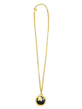 Givenchy Onyx Glass Pendant Necklace Accessory arcadeshops.com