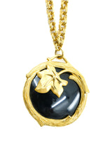 Givenchy Onyx Glass Pendant Necklace Accessory arcadeshops.com