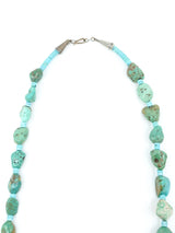 Rough Tumbled Turquoise Bead Necklace Accessory arcadeshops.com