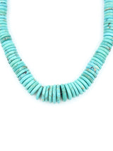 Turquoise Graduated Stone Necklace Accessory arcadeshops.com
